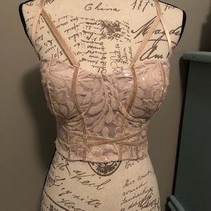 Sequin strappy crop NWT✨